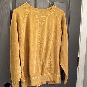 Old Navy Men's Yellow Crewneck Sweater